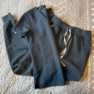 Figs Dark Harbor Scrub Set (XXS TALL)